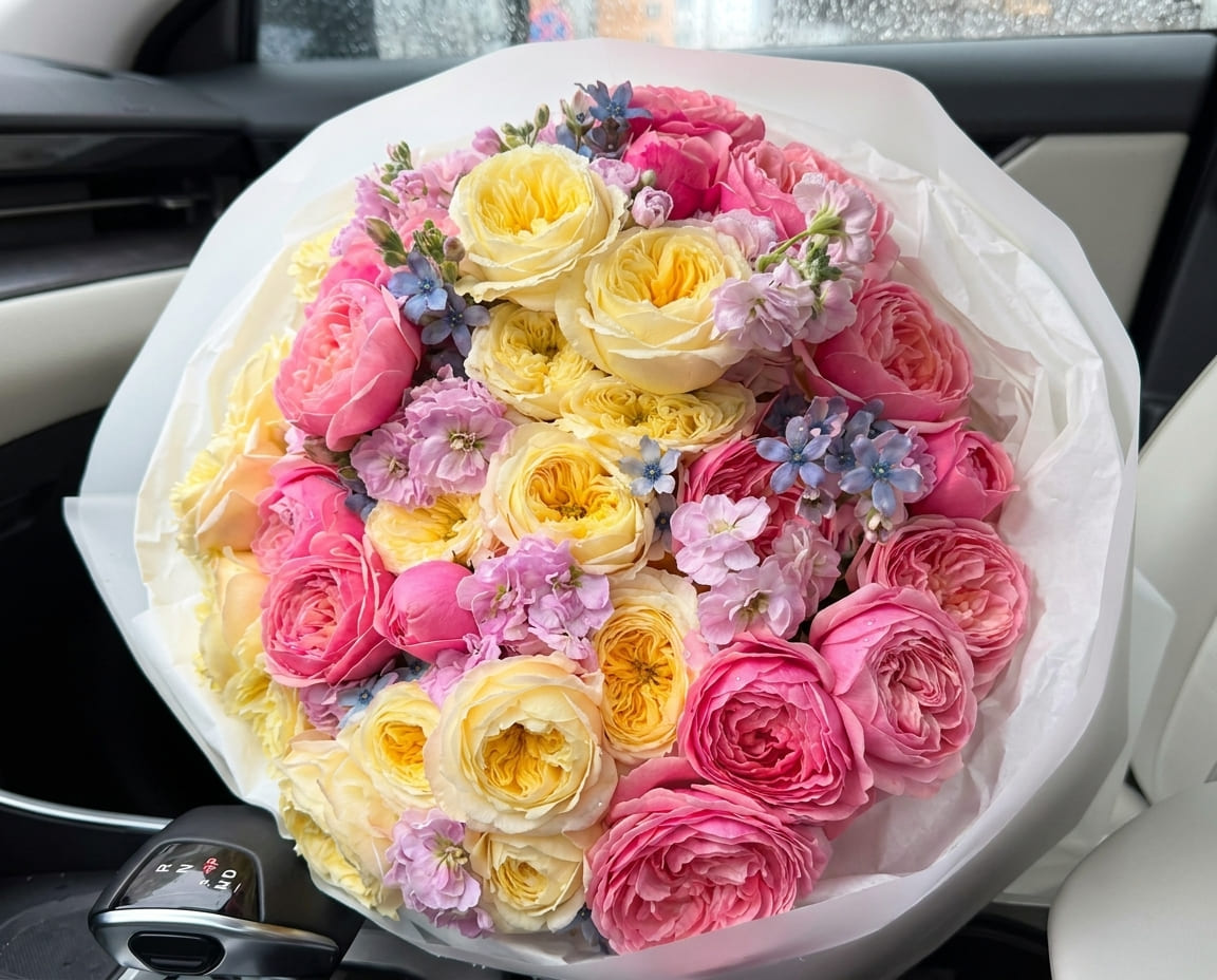 Buchet dopamină viu colorat cu livrare în Chișinău