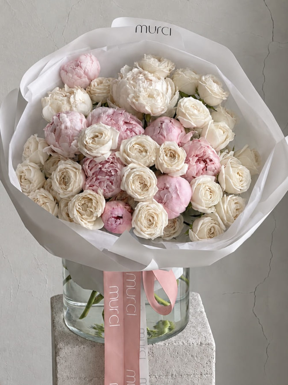 MURCI Collection Bouquet with Peonies and Spray Roses