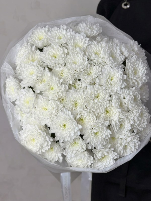 Buchet de 11 crizanteme albe Altai