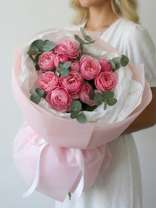 Buchet de 3 trandafiri spray Silva Pink