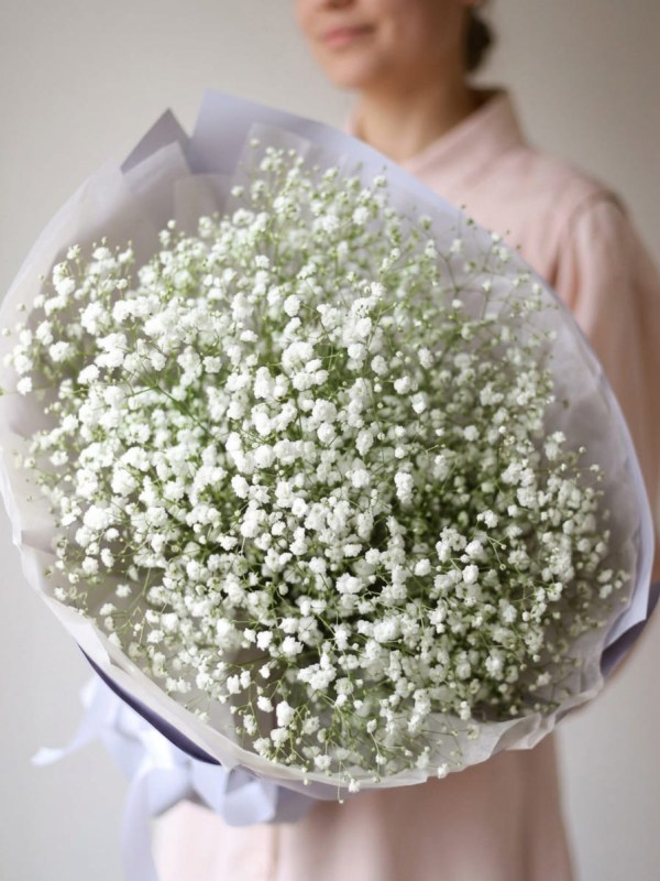 Buchet de gypsophila albă din 9 ramuri
