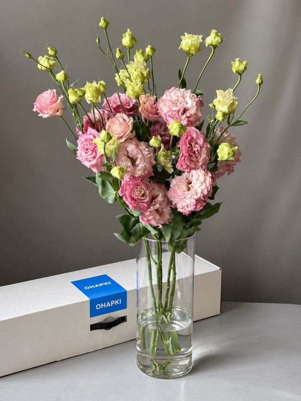 Bunch din 5 lisianthus roz