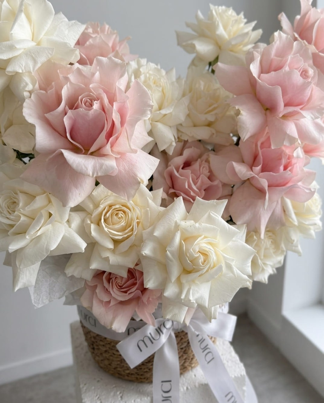 Large Basket of French Roses